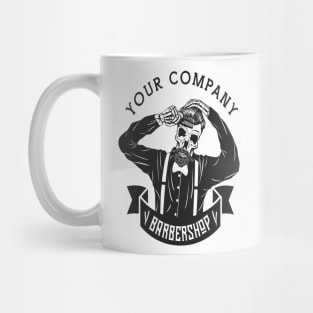 barber shop logo Mug